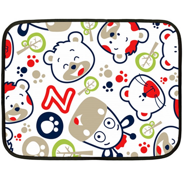 Animals Pattern Fleece Blanket (Mini)