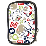 Animals Pattern Compact Camera Leather Case Front