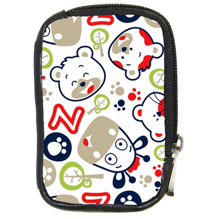 Animals Pattern Compact Camera Leather Case