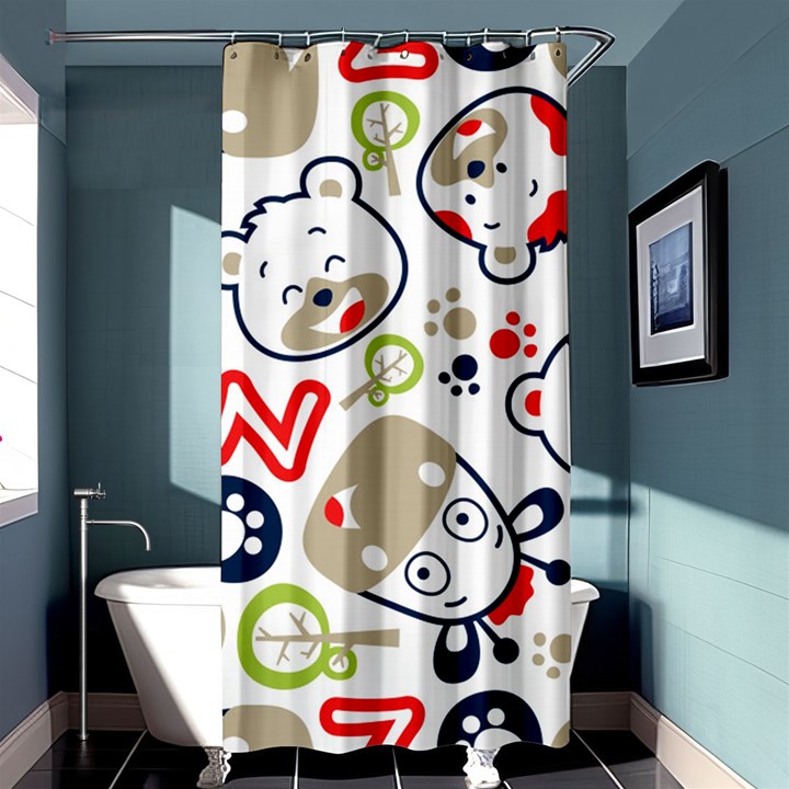 Animals Pattern Shower Curtain 36  x 72  (Stall) 