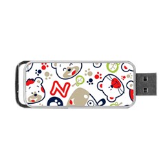 Animals Pattern Portable Usb Flash (two Sides) by Simbadda