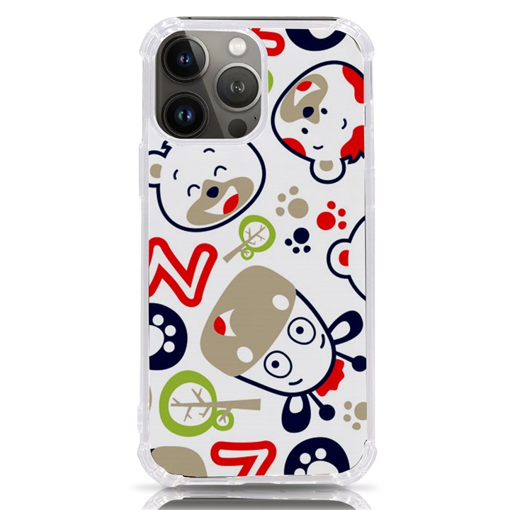 Animals Pattern iPhone 13 Pro Max TPU UV Print Case