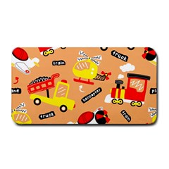 Seamless Pattern Cartoon With Transportation Vehicles Medium Bar Mat