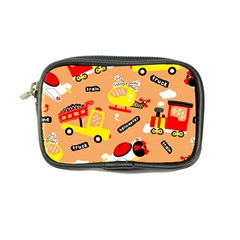 Seamless Pattern Cartoon With Transportation Vehicles Coin Purse