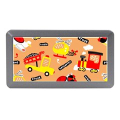 Seamless Pattern Cartoon With Transportation Vehicles Memory Card Reader (Mini)