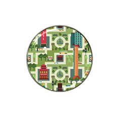 City Seamless Pattern Hat Clip Ball Marker (10 Pack) by Simbadda