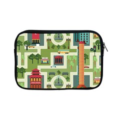 City Seamless Pattern Apple Ipad Mini Zipper Cases by Simbadda