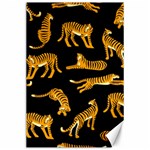 Seamless Exotic Pattern With Tigers Canvas 24  x 36  23.35 x34.74  Canvas - 1