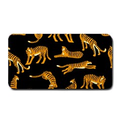 Seamless Exotic Pattern With Tigers Medium Bar Mat by Simbadda