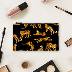 Seamless Exotic Pattern With Tigers Cosmetic Bag (small) by Simbadda