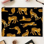 Seamless Exotic Pattern With Tigers Cosmetic Bag (XXXL) Front