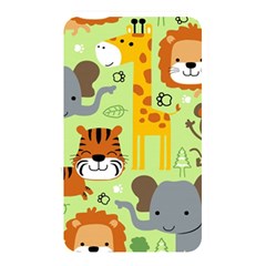 Seamless Pattern Vector With Animals Wildlife Cartoon Memory Card Reader (rectangular) by Simbadda