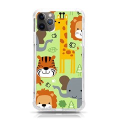 Seamless Pattern Vector With Animals Wildlife Cartoon Iphone 11 Pro Max 6 5 Inch Tpu Uv Print Case by Simbadda