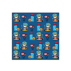 Racing-car-printing-set-cartoon-vector-pattern Satin Bandana Scarf 22  X 22  by Simbadda