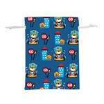 Racing-car-printing-set-cartoon-vector-pattern Lightweight Drawstring Pouch (S) Front