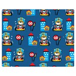 Racing-car-printing-set-cartoon-vector-pattern Premium Plush Fleece Blanket (Medium) 60 x50  Blanket Front