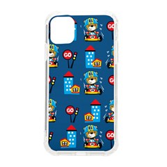 Racing-car-printing-set-cartoon-vector-pattern Iphone 11 Tpu Uv Print Case by Simbadda