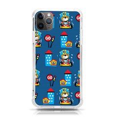 Racing-car-printing-set-cartoon-vector-pattern Iphone 11 Pro Max 6 5 Inch Tpu Uv Print Case by Simbadda