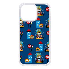 Racing-car-printing-set-cartoon-vector-pattern Iphone 13 Pro Tpu Uv Print Case by Simbadda