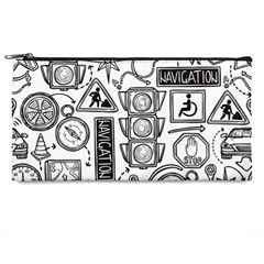 Navigation-seamless-pattern Pencil Case by Simbadda