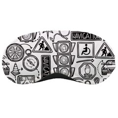 Navigation-seamless-pattern Sleeping Mask by Simbadda