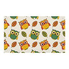 Background-with-owls-leaves-pattern Banner and Sign 5  x 3 