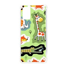 Seamless-pattern-with-wildlife-animals-cartoon Samsung Galaxy S20plus 6 7 Inch Tpu Uv Case by Simbadda