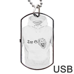 (2)dx Hoodie  Dog Tag Usb Flash (two Sides) by Alldesigners