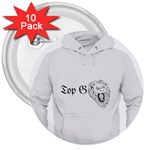 (2)DX hoodie  3  Buttons (10 pack)  Front