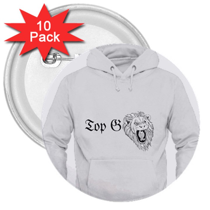 (2)DX hoodie  3  Buttons (10 pack) 