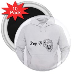 (2)dx Hoodie  3  Magnets (10 Pack)  by Alldesigners