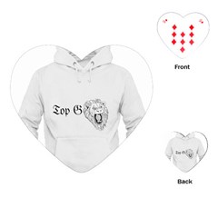 (2)dx Hoodie  Playing Cards Single Design (heart) by Alldesigners