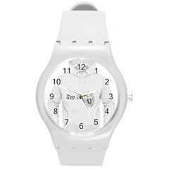 (2)dx Hoodie  Round Plastic Sport Watch (m)