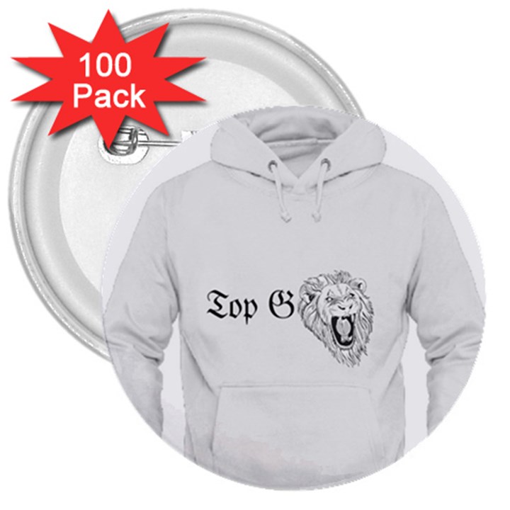 (2)Dx hoodie 3  Buttons (100 pack) 