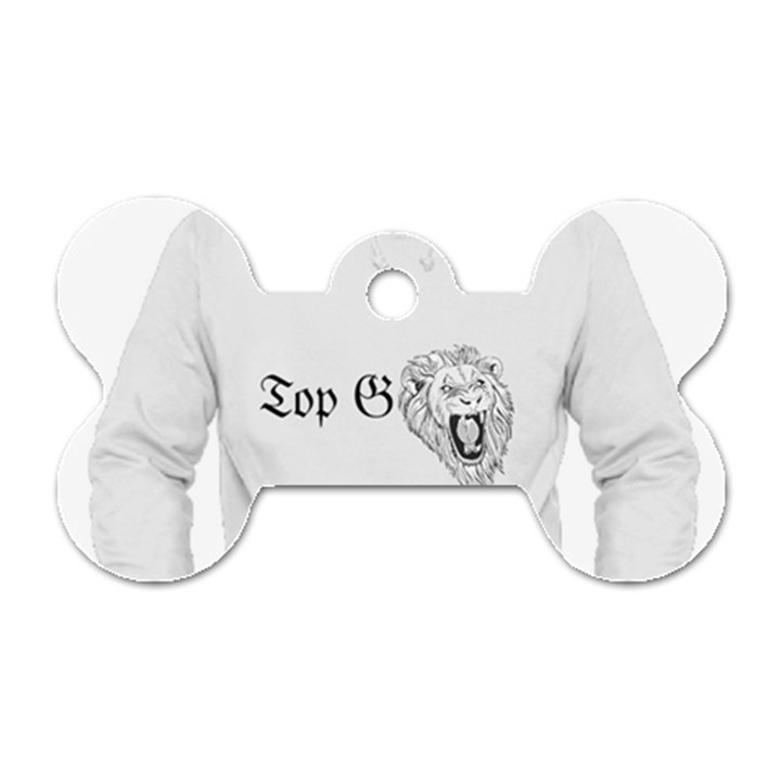 (2)Dx hoodie Dog Tag Bone (One Side)