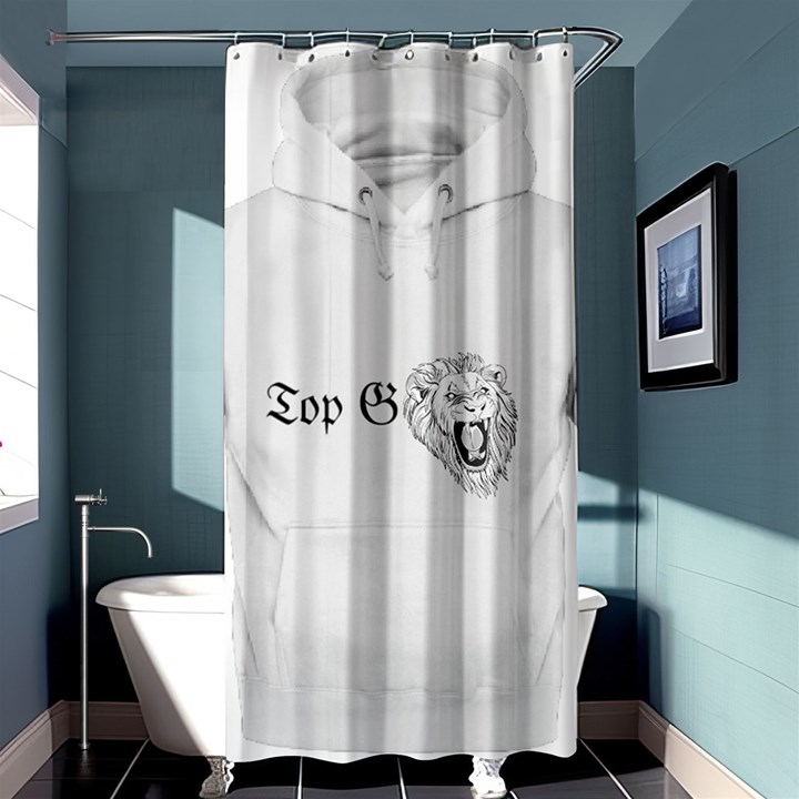 (2)Dx hoodie Shower Curtain 36  x 72  (Stall) 