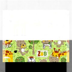 Funny Animals Cartoon Rectangular Jigsaw Puzzl by Simbadda