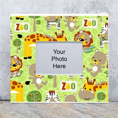 Funny Animals Cartoon White Wall Photo Frame 5  X 7  by Simbadda