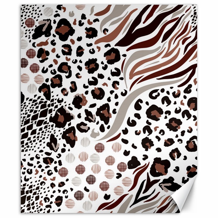 Mix Animal Skin Prints Seamless Pattern Vector Canvas 20  x 24 