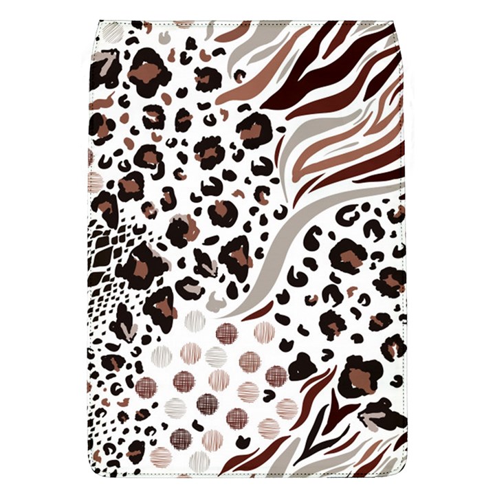 Mix Animal Skin Prints Seamless Pattern Vector Removable Flap Cover (L)