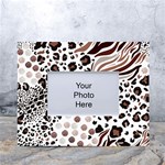 Mix Animal Skin Prints Seamless Pattern Vector White Tabletop Photo Frame 4 x6  Front