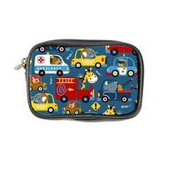 Seamless Pattern Vehicles Cartoon With Funny Drivers Coin Purse by Simbadda