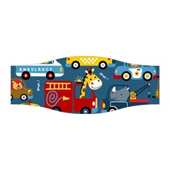 Seamless Pattern Vehicles Cartoon With Funny Drivers Stretchable Headband by Simbadda