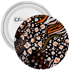 Trendy Mix Animal Skin Prints 3  Buttons by Simbadda