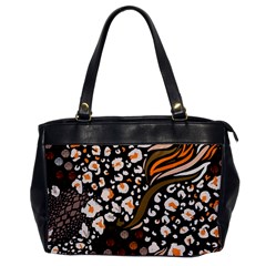 Trendy Mix Animal Skin Prints Oversize Office Handbag by Simbadda