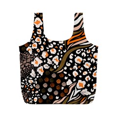 Trendy Mix Animal Skin Prints Full Print Recycle Bag (m) by Simbadda