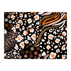 Trendy Mix Animal Skin Prints Two Sides Premium Plush Fleece Blanket (mini) by Simbadda