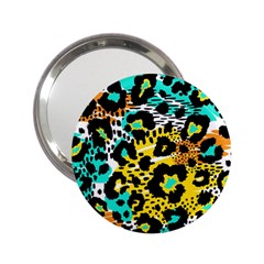 Seamless Leopard Wild Pattern Animal Print 2 25  Handbag Mirrors by Simbadda