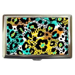 Seamless Leopard Wild Pattern Animal Print Cigarette Money Case by Simbadda