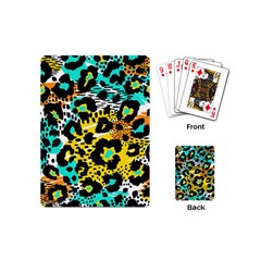 Seamless Leopard Wild Pattern Animal Print Playing Cards Single Design (mini)